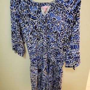 Lilly pulitzer M romper with cut out sleeves Bryce